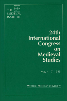 24Th International Congress on Medieval Studies
