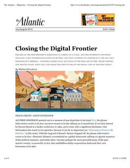 The Atlantic :: Magazine :: Closing the Digital Frontier