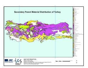Secondary Parent Material Distribution of Turkey