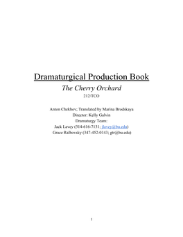 The Cherry Orchard 212/TCO