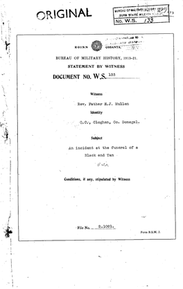 Original Bureauof Militaryhistory,1913-21