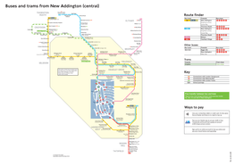 Buses and Trams from New Addington (Central)