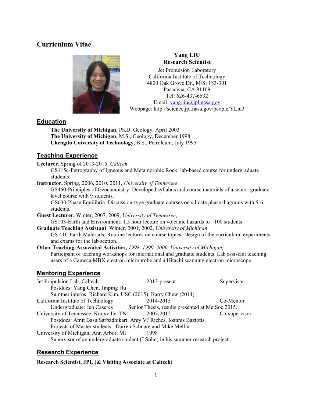 Curriculum Vitae