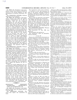 CONGRESSIONAL RECORD—SENATE, Vol. 157, Pt. 7 June 15, 2011 Mr