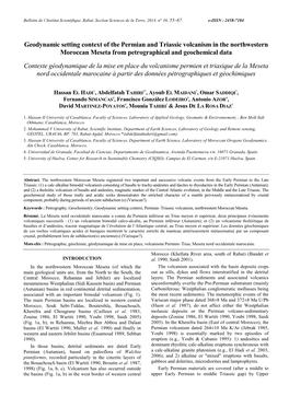 Geodynamic Setting Context of the Permian and Triassic Volcanism In