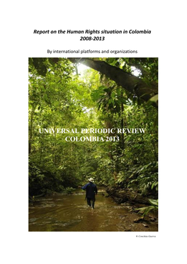 Universal Periodic Review Colombia 2013