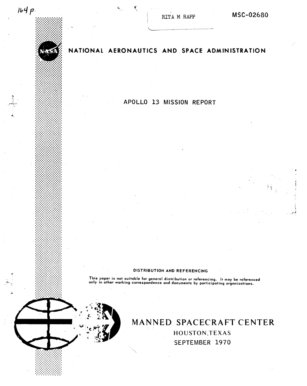 Apollo 13 Mission Report