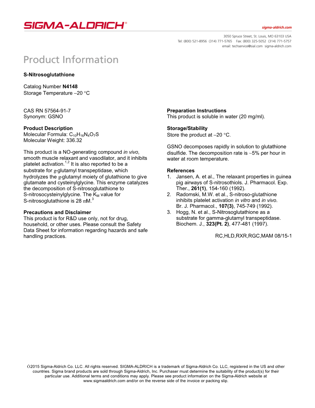 S-Nitrosoglutathione