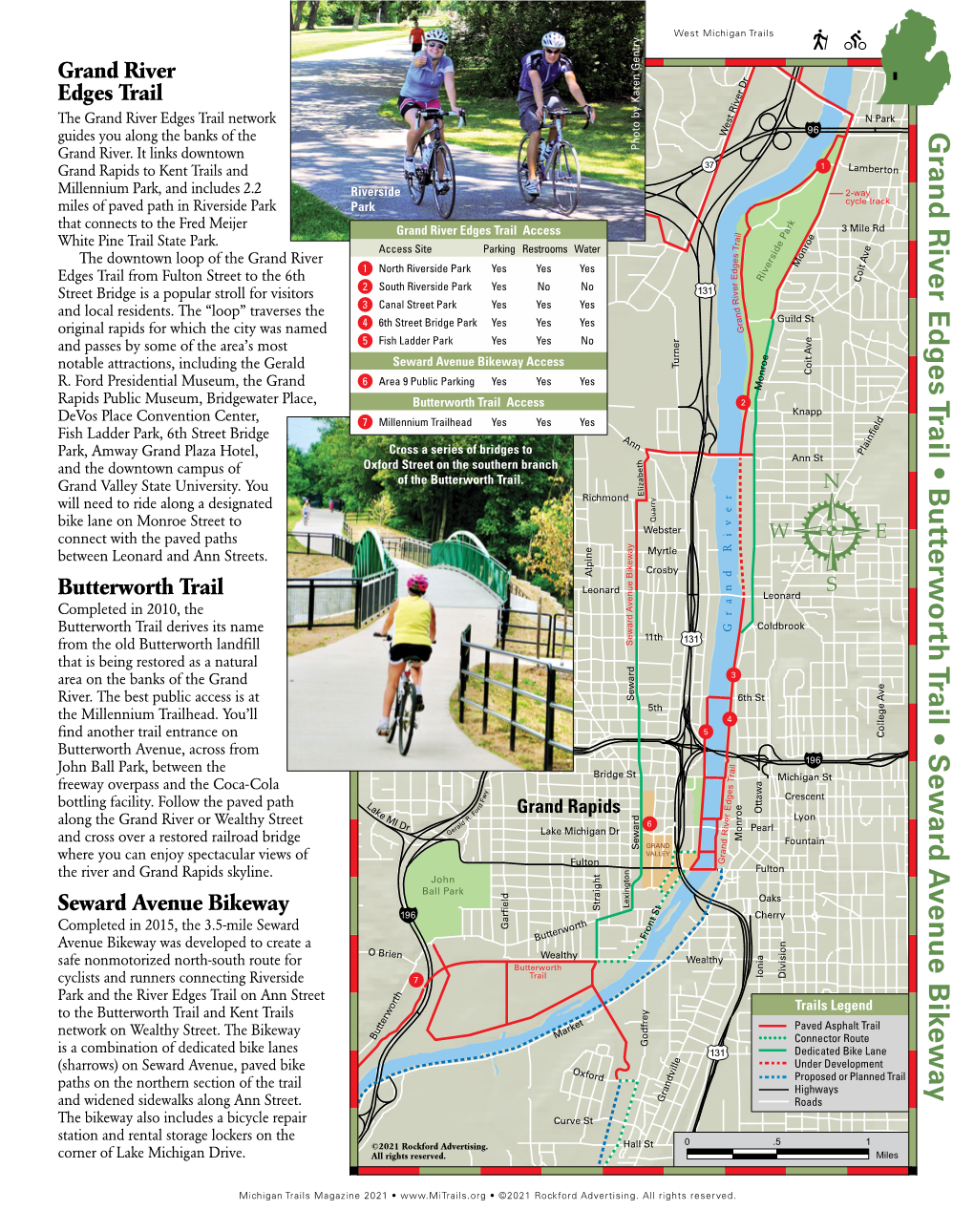 Seward Avenue Bikeway Guides You Along the Banks of the West River Dr Grand River