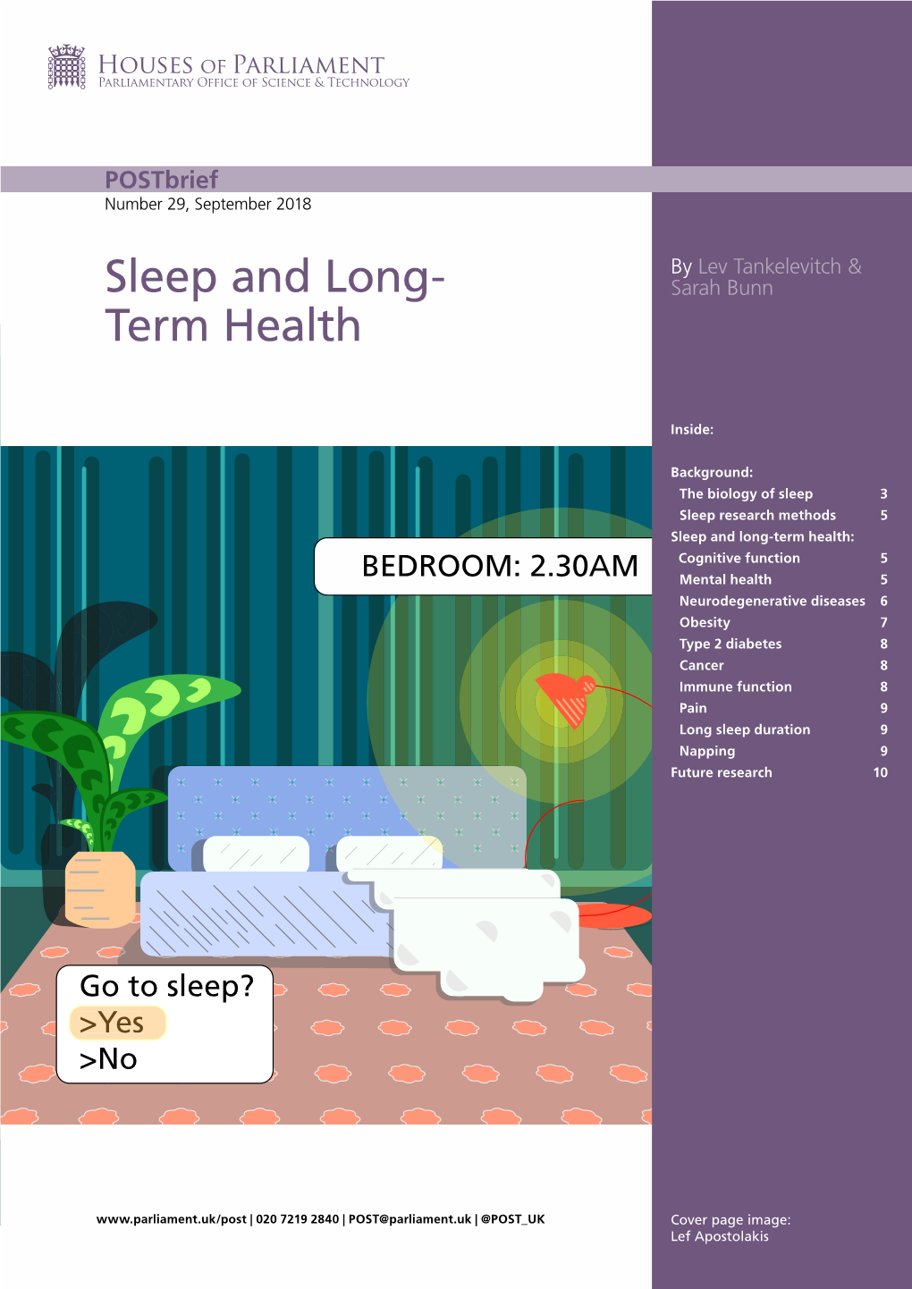 Sleep and Long- Term Health