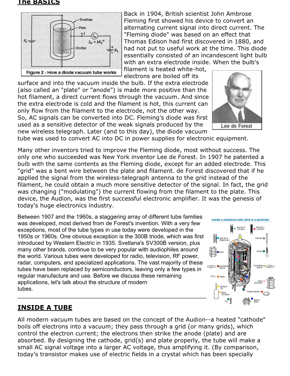 The BASICS INSIDE a TUBE