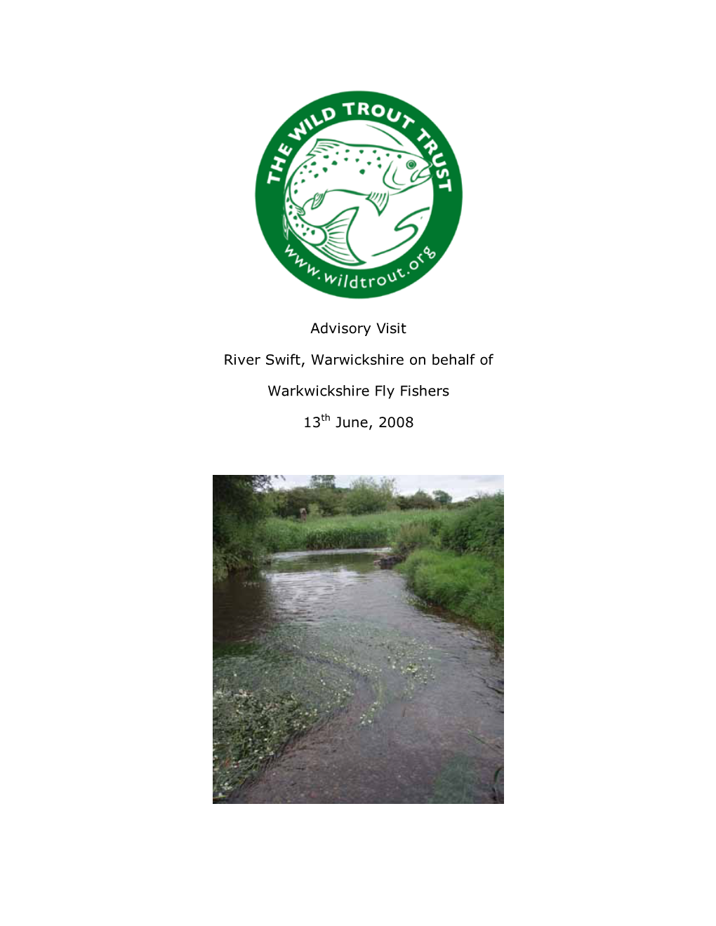 Advisory Visit River Swift, Warwickshire on Behalf Of