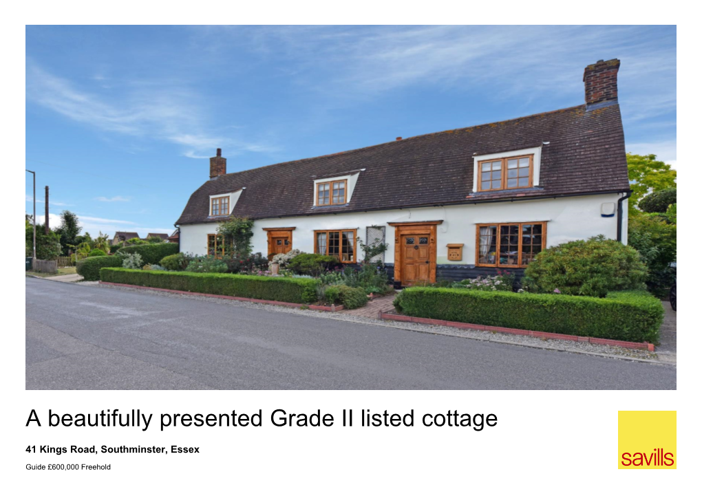 A Beautifully Presented Grade II Listed Cottage