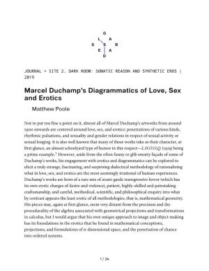 Marcel Duchamp's Diagrammatics of Love, Sex and Erotics