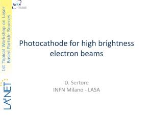 Photocathode for High Brightness Electron Beams