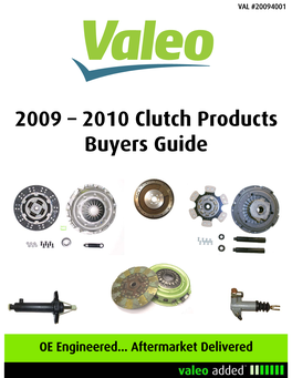 2010 Clutch Products Buyers Guide