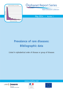 Prevalence of Rare Diseases: Bibliographic Data