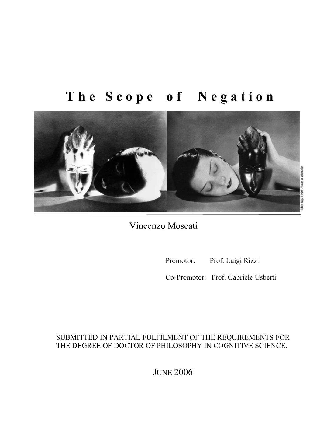 The Scope of Negation