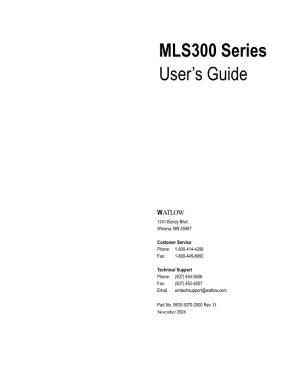 MLS300 Series User's Guide