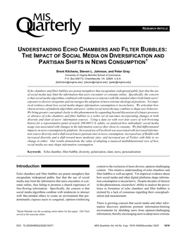 Understanding Echo Chambers and Filter Bubbles: the Impact of Social Media on Diversification and Partisan Shifts in News Consumption1