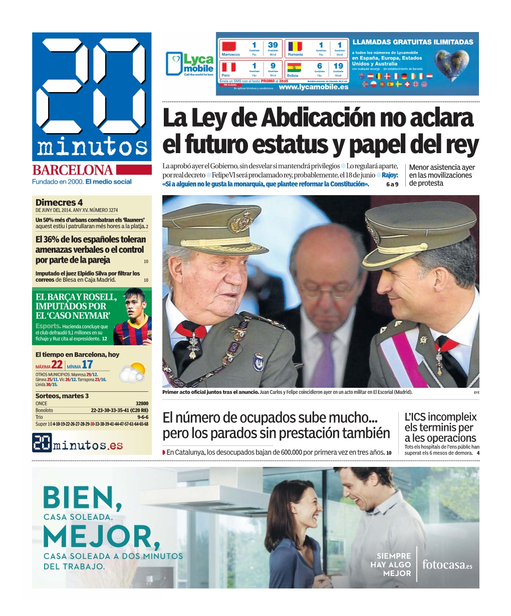 La Ley De Abdicación No Aclara El Futuro Estatus Y Papel Del