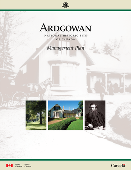 Ardgowan National Historic Site of Canada Management Plan