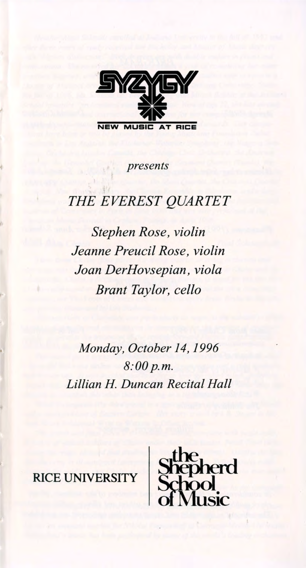 The Everest Quartet