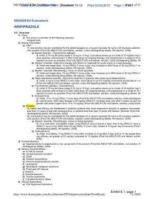 MICROMEDEX® Healthcare Series : Document Page 1 of 33 Case 3:09-Cv-00080-TMB Document 78-18 Filed 03/24/2010 Page 44 of 205