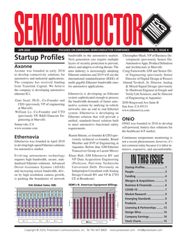 Semiconductor Times, April 2020