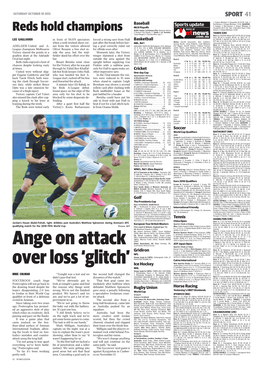 Ange on Attack Over Loss 'Glitch'