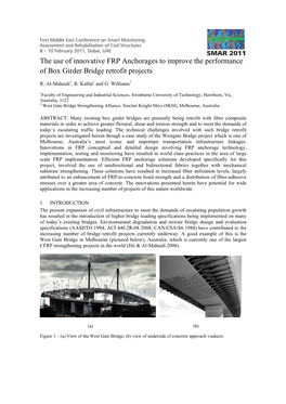 The Use of Innovative FRP Anchorages to Improve the Performance of Box Girder Bridge Retrofit Projects