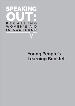 Young People's Learning Booklet