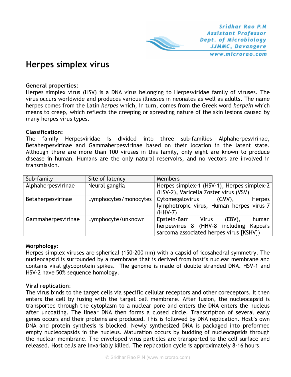 Herpes Simplex Virus