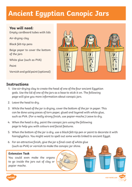 Ancient Egyptian Canopic Jars