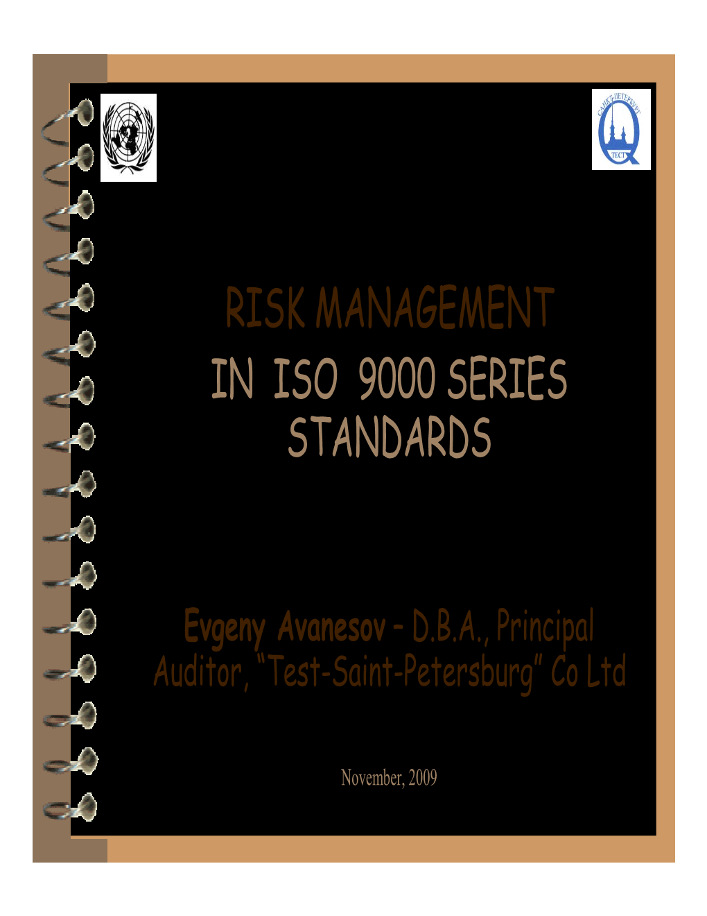 Risk Management in Iso 9000 Series Standards