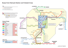 Buses from Hainault Station and Fullwell Cross