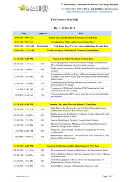 Download Conference Schedule
