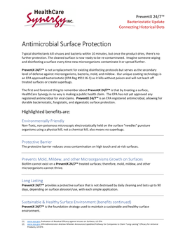 Antimicrobial Surface Protection