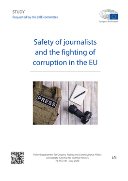 Safety of Journalists and the Fighting of Corruption in the EU