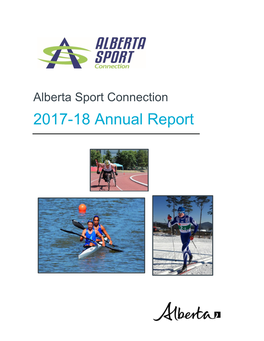 Alberta Sport Connection 2017-18 Annual Report