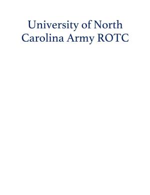 University of North Carolina Army ROTC