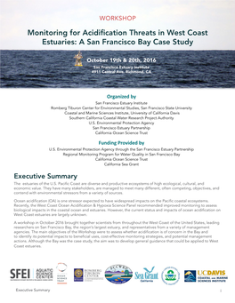 Monitoring for Acidification Threats in West Coast Estuaries: a San Francisco Bay Case Study