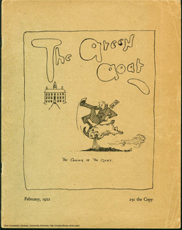 The Green Goat, February 1922. Second Series, No 1