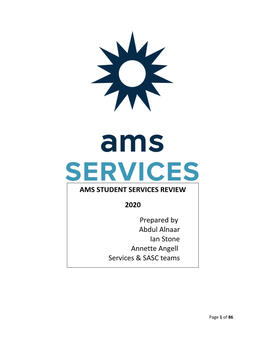 AMS Services REVIEW REPORT 2019-20