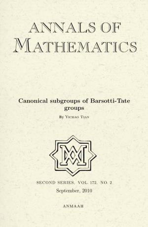 Canonical Subgroups of Barsotti-Tate Groups