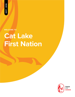 Cat Lake First Nation Boozhoo