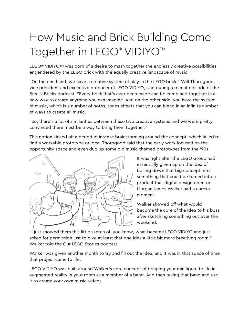 How Music and Brick Building Come Together in LEGO® VIDIYO™