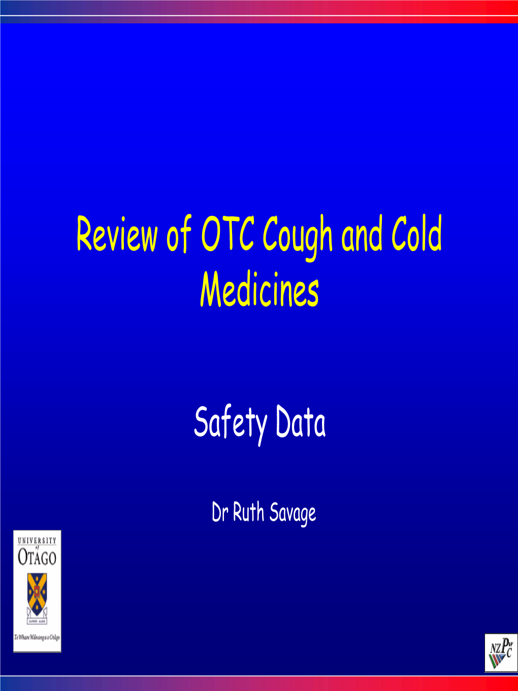 Review of OTC Cough and Cold Medicines