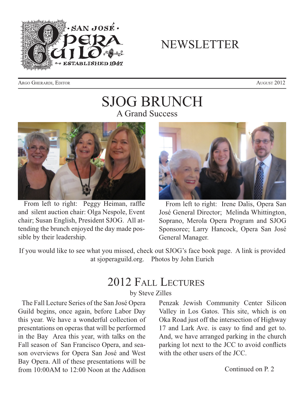 SJOG BRUNCH a Grand Success