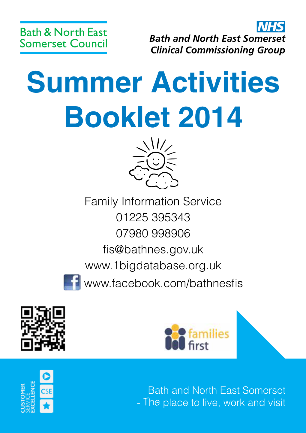 Summer Activities Booklet 2014